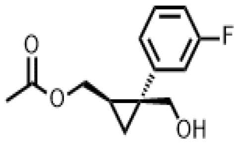 2062004 - [(1R,2S)-2-(3-fluorophenyl)-2-(hydroxymethyl)cyclopropyl]-methyl acetate | CAS 1369768-29-5
