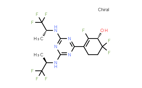 20123103 - (S)-3-(4,6-bis(((R)-1,1,1-trifluoropropan-2-yl)amino)- 1,3,5-triazin-2-yl)-2,6,6-trifluorocyclohex-2-en-1-ol | CAS 2301974-60-5