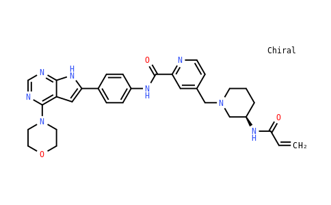 20637 - (R)-4-((3-丙烯酰胺基哌啶-1-基)甲基)-N-(4-(4-吗啉-7H-吡咯并[2,3-D]嘧啶-6-基)苯基)吡啶-2-甲酰胺 | CAS 2448172-22-1