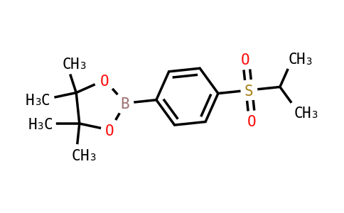 2062024 - 4,4,5,5-tetramethyl-2-(4-propan-2-ylsulfonylphenyl)-1,3,2-dioxaborolane | CAS 1256359-13-3