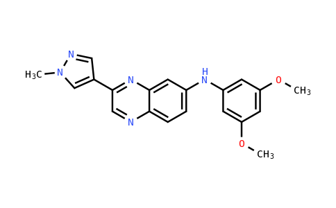 2062032 - N-(3,5-dimethoxyphenyl)-3-(1-methyl-1H-pyrazol-4-yl)quinoxalin-6-amine | CAS 1346133-39-8