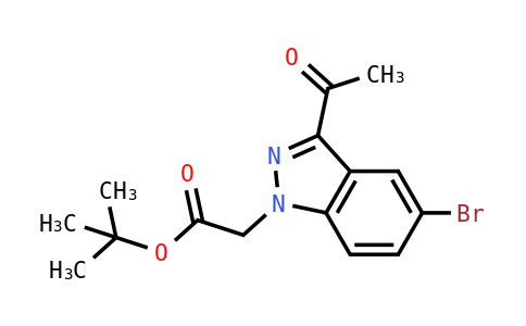 20422 - 	1H-Indazole-1-acetic acid, 3-acetyl-5-bromo-, 1,1-dimethylethyl ester | CAS 2086183-72-2