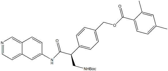 183219 - (S)-(4-(3-(tert-butoxycarbonyl)-1-(isoquinolin-6-ylamino)-1-oxopropan-2-yl)phenyl)methyl 2,4-dimethylbenzoate | CAS 1253955-19-9